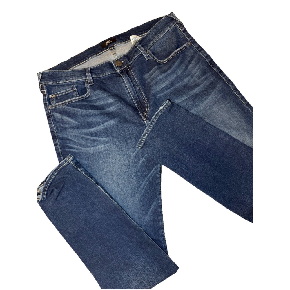 True Religion Rocco Relaxed Skinny Jeans Mens 36 Blue‎ Whiskered No Flap
